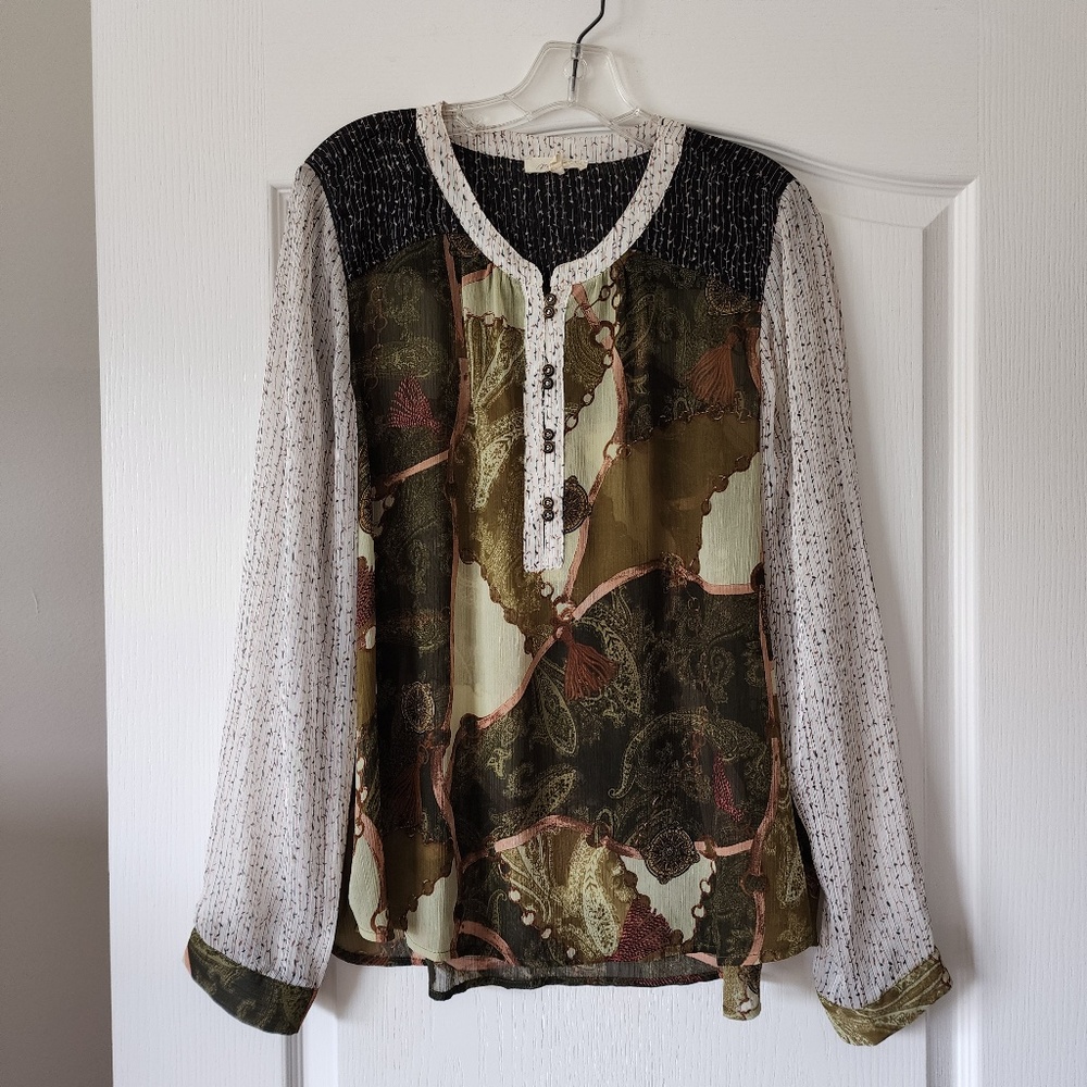 Mixed Print Tunic